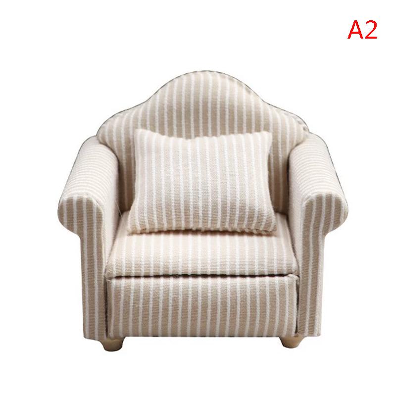 

1:12 Мини Мебель Диван С Подушкой Для Кукольного Домика Дети Ролевые Игры Декор Сделай Сам as the picture