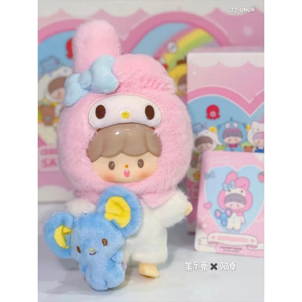 Genuine Sanrio Family Characters X ZZoton Love-league Buddies Series Vinyl Doll Blind Box Cute Hello Kitty Kuromi Melody Toy