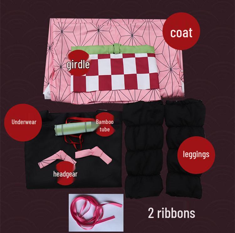 Starry Sky Romance: Demon Slayer Cosplay Costume - Tanjiro, Nezuko, Zenitsu, Shinobu Characters