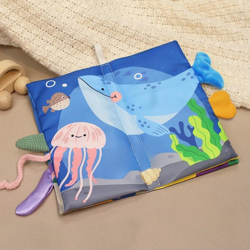 Baby Tearresistant Fabric Book With Bilingual Content For Early Childhood Learning And Sensory Development