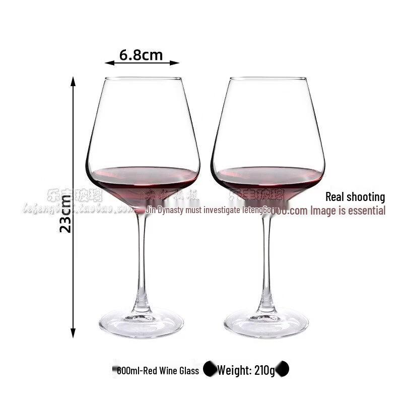 ZISIZ Red Bow Tie Burgundy Wine Glass