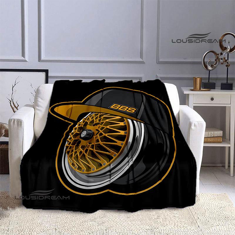 BBS LOGO printed blanket Picnic blanket Warm Flannel blankets Outdoor Blanket Home bed linings blankets for beds Birthday Gift