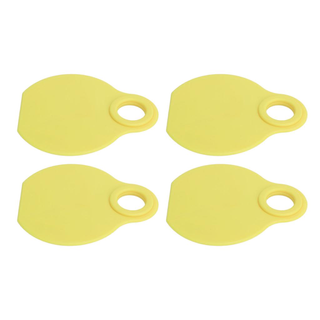 50pcs Livestock Neck Tags TPU High Durability Flexibility QR Code Blank ID Tag for Cattle Ranch Management