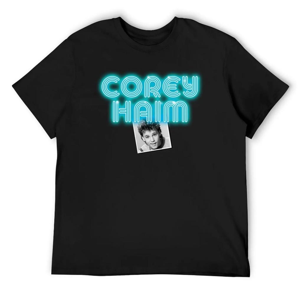 Corey Haim - Neon Effect T-Shirt plus sizes cute clothes shirts graphic tee plus size men clothing