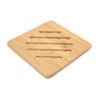 5 Pcs Durable Heat Proof Bamboo Hot Pad Round/Quadrate Portable Bamboo Trivet Heat Resistant Mat Bowl