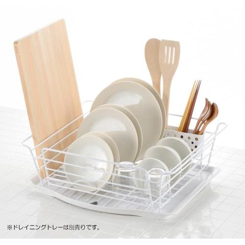 Richell Lacool Dish Drainer, White, Large, Antibacterial