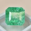 Natural Green Emerald 21.85ct Square Cut Certified Loose Gemstone