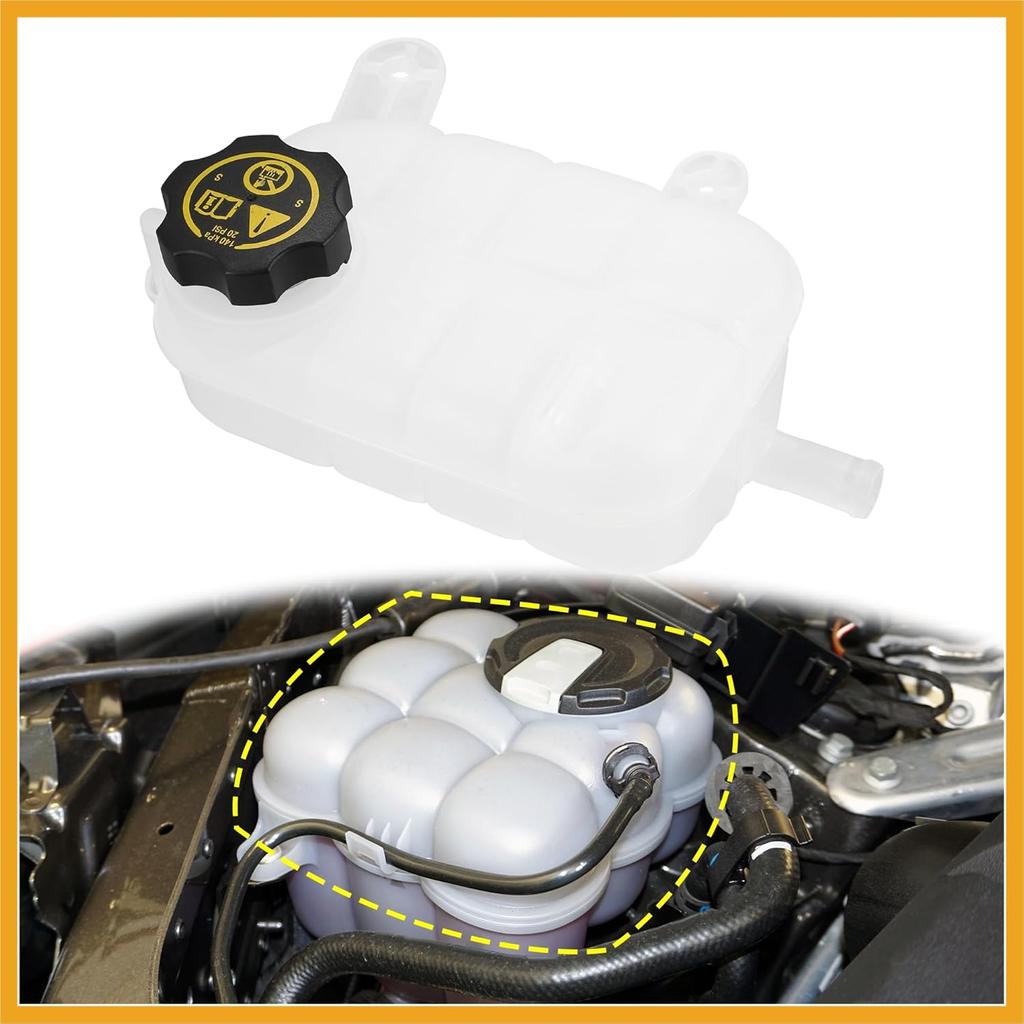 1 Set Coolant Radiator Reservoir Tank 95269001 Coolant Overflow Bottle with Cap for Buick for Chevrolet Replacement