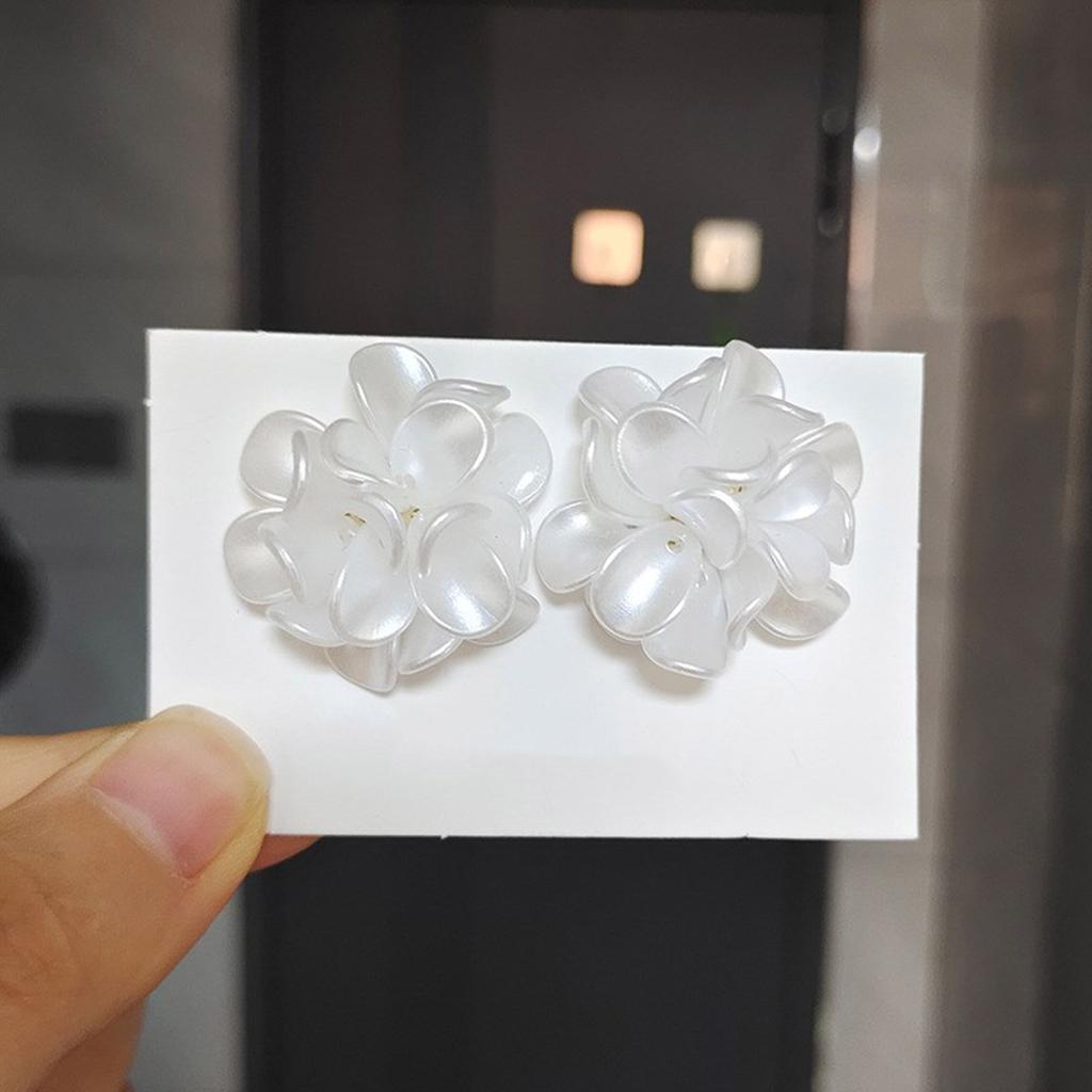Stylish Ear Studs Unique Earrings Lightweight Ear Studs Comfortable Ear Jewelry ABS Texture Suitable for Various Outfits