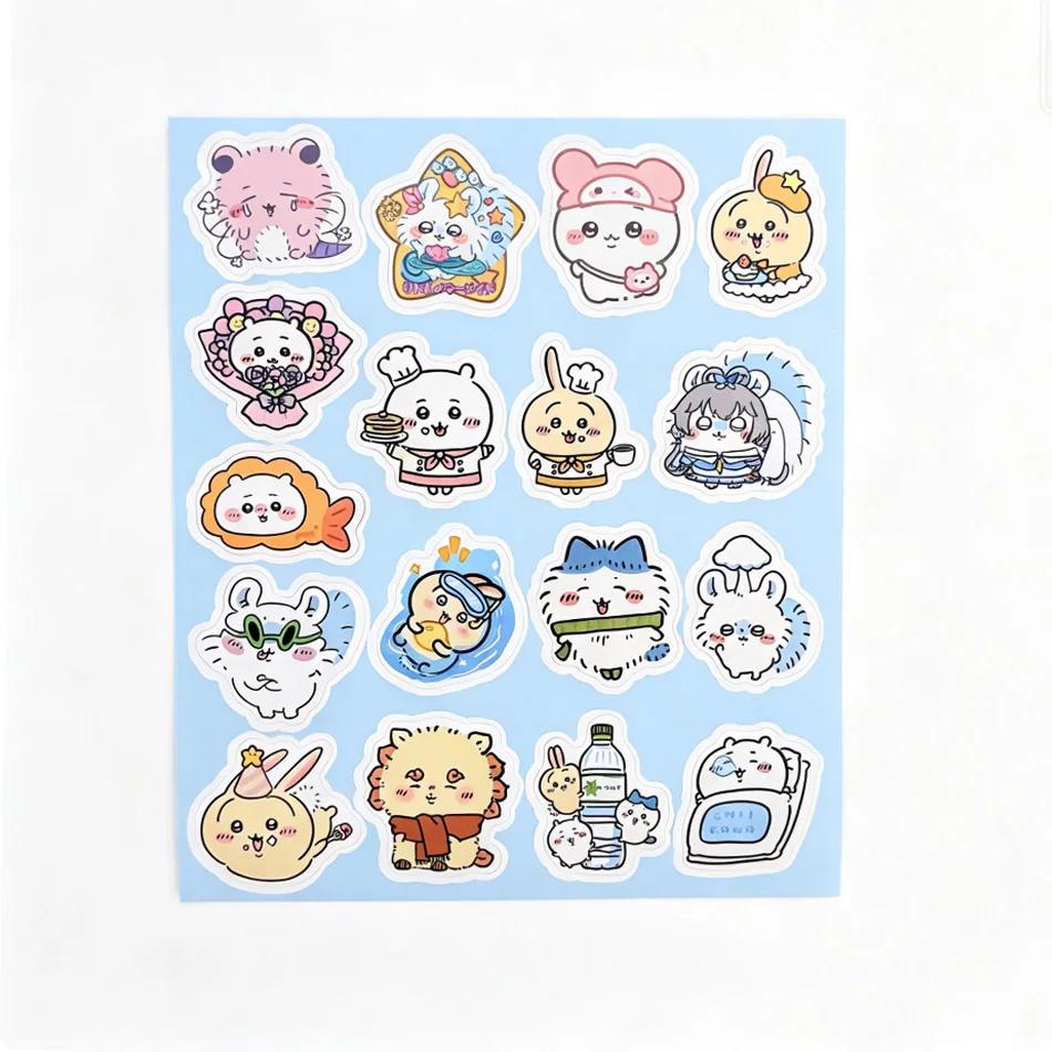 100Pcs Kawaii Chiikawa Cute Cartoon Stickers, Decor for Desk, Laptop, Scrapbook, Luggage Room Decor, Kids Gift