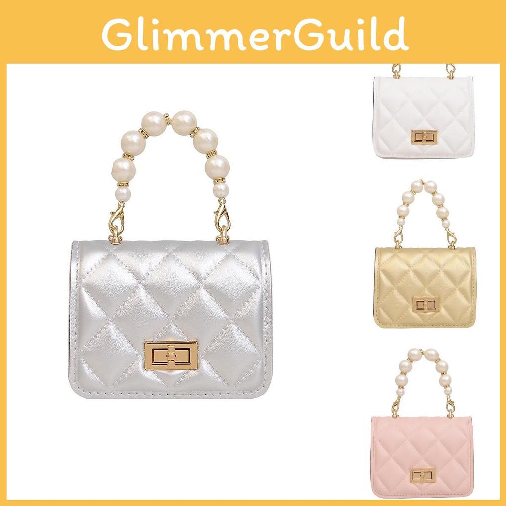Crossbody Pearl Childrens Bag With Lightweight Design For Fresh Color Solid