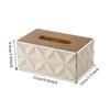 Minimalist Wooden Lid Tissue Box Elegant Desktop Paper Box Napkin Dispenser  Bedroom