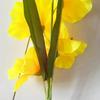 2pcs 75cm Fake Gladiola Real Touch Silk Flower Vivid Artificial Gladiolus Flower  Wedding Accessory