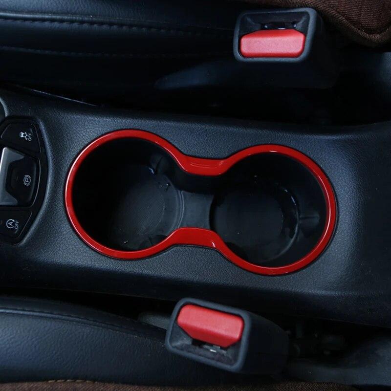 Mein Gutes Auto Chrom Front Wasserbecherhalter Panel Abdeckung Zierleiste Innendekoration Aufkleber für Jeep New Compass 2017 2018 Zubehör