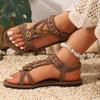 Women's Plus Size New Summer Ethnic Style Fashionable Versatile Flat Breathable Casual Sandals