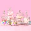 Glass Candy Jar Transparent with Lid Grains Storage European Home Miscellaneous Box Bottles
