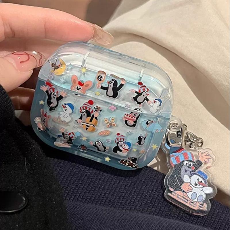 Full Screen Mole for Apple AirPods 1 Wireless Bluetooth Headset Case AirPodspro1/1 Protective Case 1st Generation