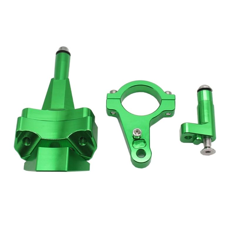 Motorcycle Accessories Aluminium Alloy Steering Damper Bracket Mounting Kit Compatible for Ninja400 2019 2020 2021 2022