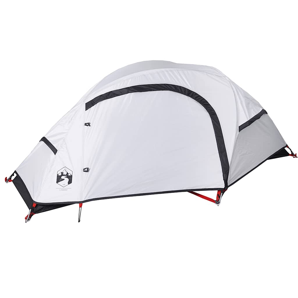 Dome Camping Tent for 1 Person White Blackout Waterproof