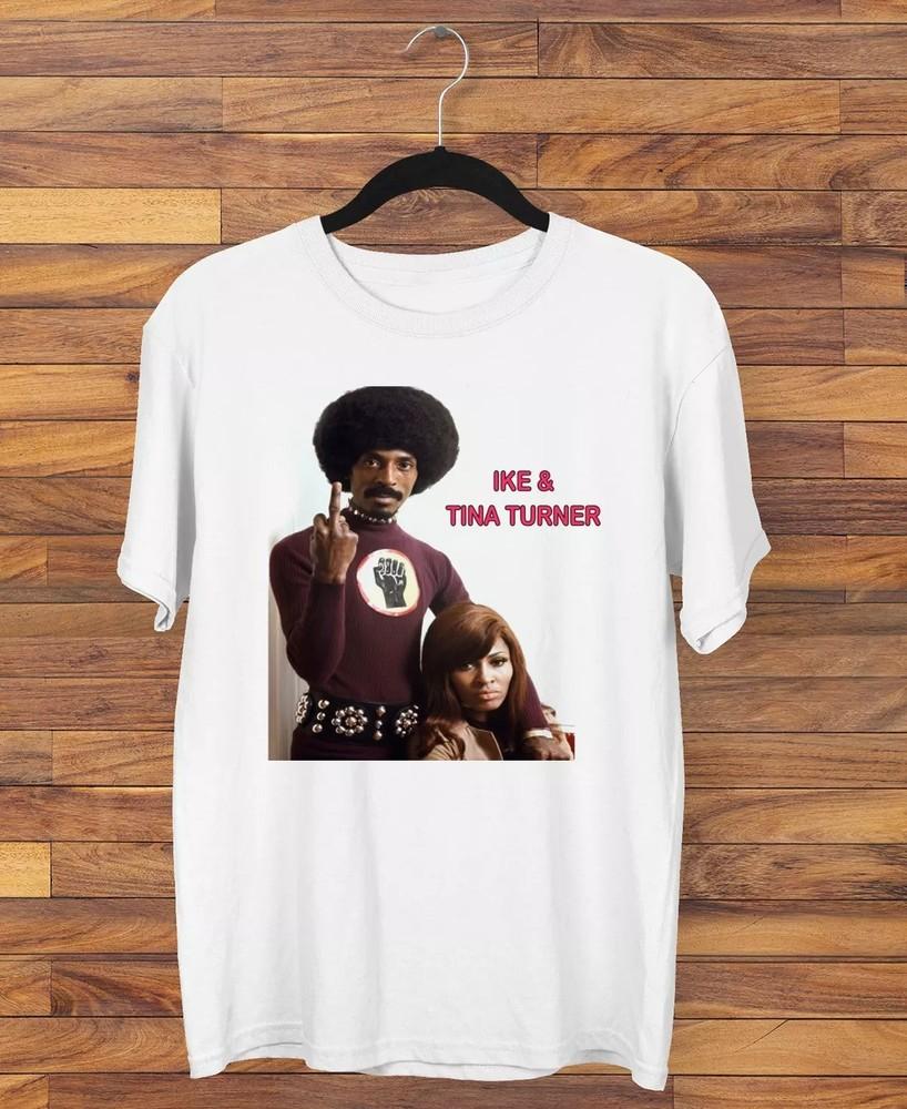 Ike and Tina Turner band T-shirt white short sleeve All Sizes S-5XL 3F199 Unisex T-Shirt S