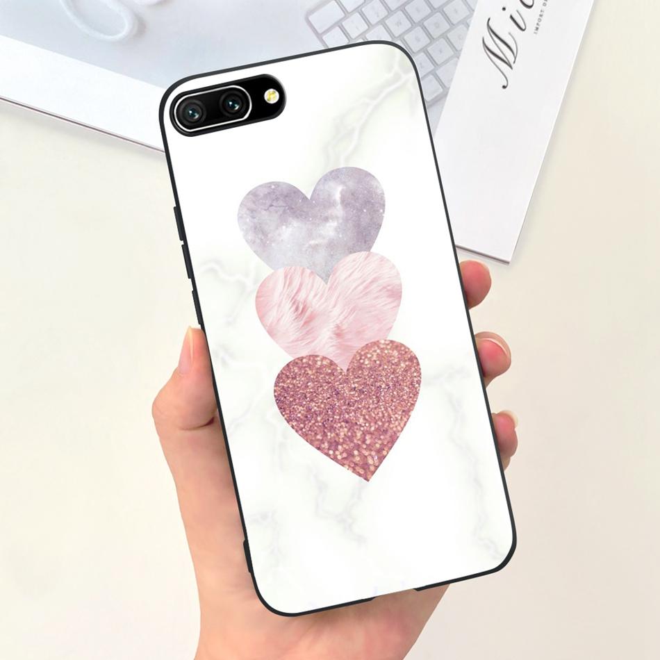 For Honor 10 Case Honor10 COL-L19 COL-L29 Fashion Moon Pattern Soft Silicon Protective Cover Phone Cases
