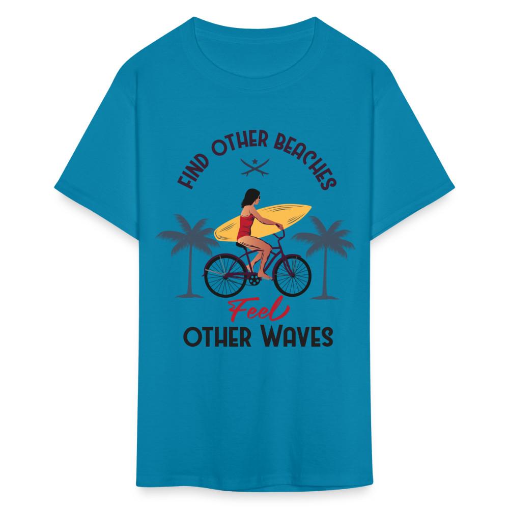 

Find Other Beaches Feel Other Waves shirt Funny Surfboard Surfing T-Shirt S-6XL S