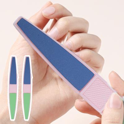 Nagelfeile, beidseitiger, wiederverwendbarer Griff, bequem, ultraleicht, breite Anwendung, arbeitssparendes PP-Material, Nagelfeile, Maniküre- und Pediküre-Werkzeug, Nagelzubehör