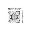 Square Vintage Flower Tile Stickers Home Wall Decor