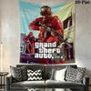 Grand Theft Auto Wall Tapestry Aesthetic Wall Hanging Printed Fabric Blanket Decorative Tapestries for Bedroom Living Room Home Decor