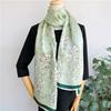 Silk Spring And Autumn Silk Temperament Floral Long Mulberry Silk Silk Scarf Versatile Scarf Sunscreen Shawl