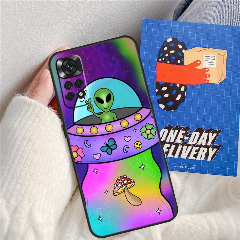 

Aesthetics Cartoon Alien Space Funda For Xiaomi Redmi Note 14 Pro 13 9 10 11 12 9S 10S 11S 12S Redmi 13C 10C 12C 14C Case Redmi Note 10 4G