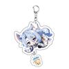 Game Keychains Acrylic Figure School Bag Keychian Holder Key Ring For Children Girl Men Accessories