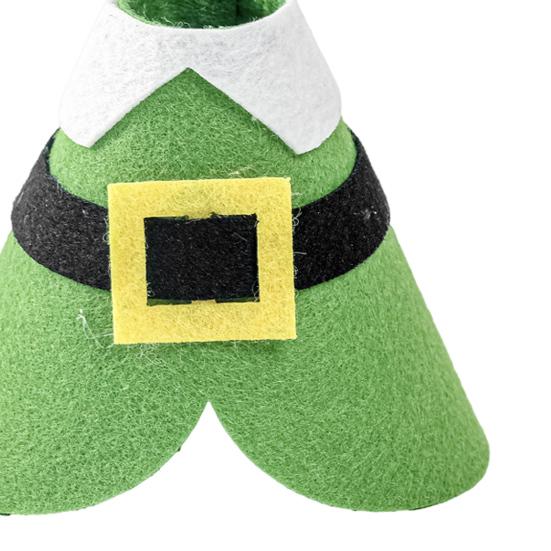 Mini Desk Goose Outfit 7 Inch Goose Statue Costume Felt Goose Clothes with Headpiece for Easter St. Patrick Day Table Key Holder Decor