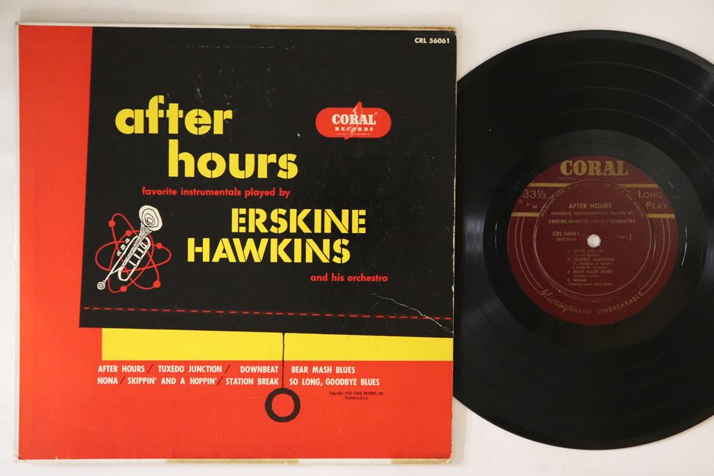 10inch Record ERSKINE HAWKINS  After Hours CRL56061 CORAL 1952 US Jazz Used