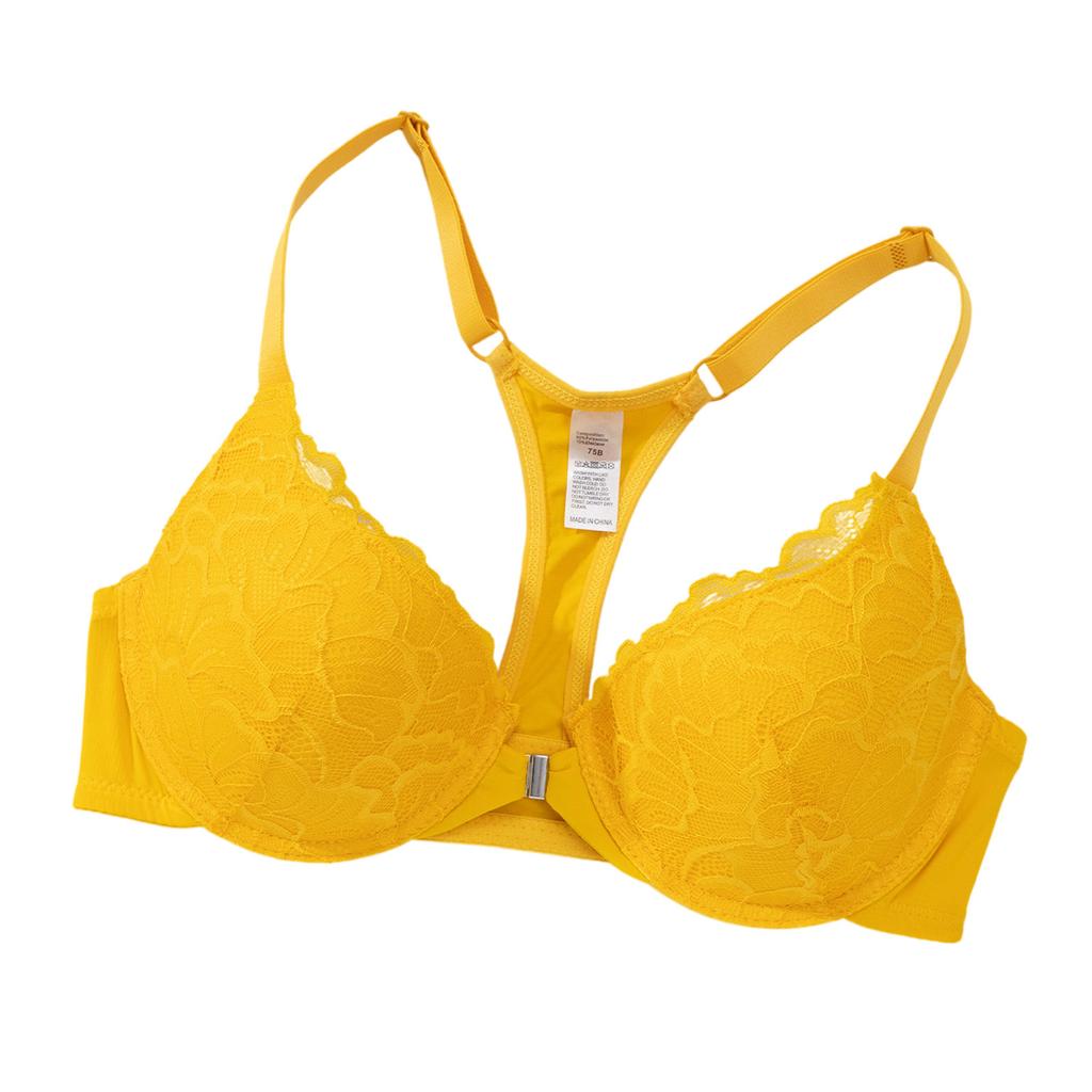 Exclusive for Lace French Sexy Gathering Large Size Bra Adjustable Comfortable Front Buckle Beautiful Back Underwear