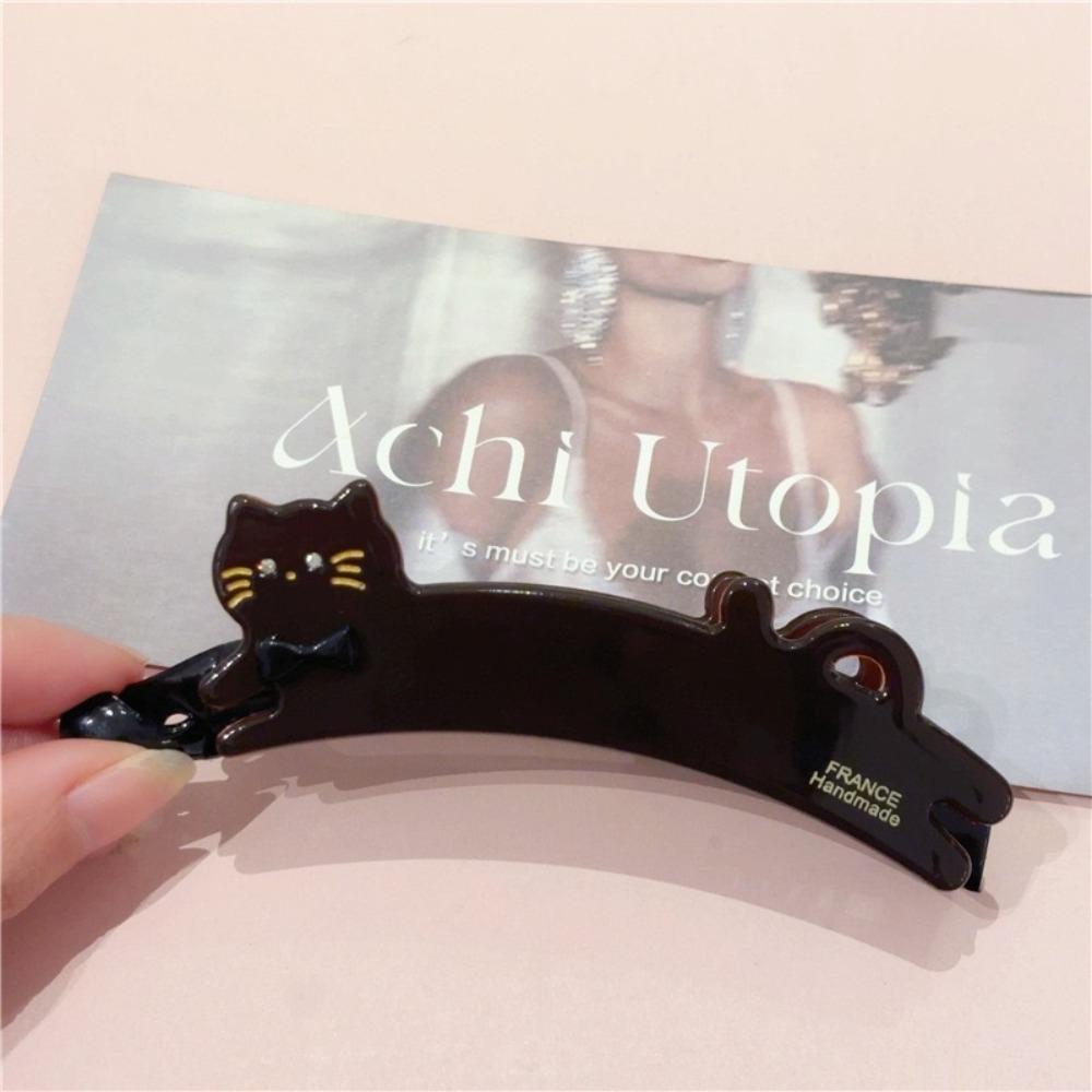 Pet Acetate Cat Hair Clip Cartoon Hairpin Cute Vertical Clip  Girl