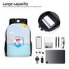D-Doraemones Backpack for Men Women Waterproof School College Science Fiction Bag Printing Bookbag