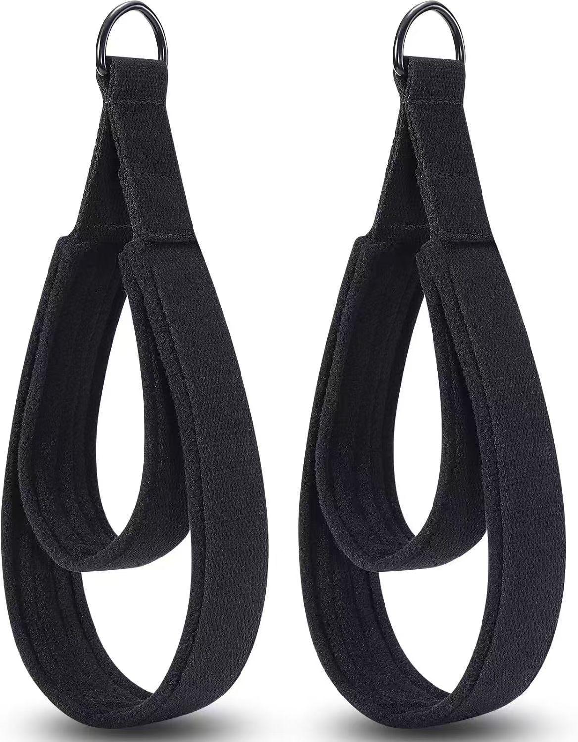 Hot Selling Durable Polyester Pilates Straps Fitness Double Ring Exercise Accessory Reformer Rope Home Gym Yoga Workout Pilates Double Loop Straps/