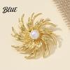 Versatile Accessory Pin Zinc Alloy Brooch Pin Flower Shape Lapel