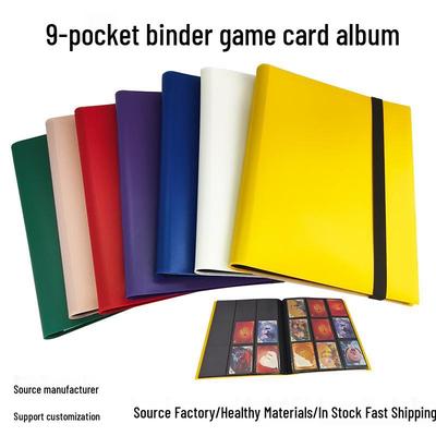 9-Pocket Game Card Album – 360 Slots, Color Cover, Banded Collector for Anime Character Cards