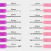 Colorful Grip Crochet Hooks 2.5-6.0mm Sizes Yarn Needles Set Aluminium Crochet Hooks  For Beginners