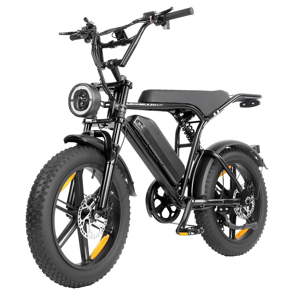 Elekwheels E6 Electric Bicycle 250W Motor 20" Fat Tire Fully Suspended Adult Electric Bike 48V 15Ah LCD Display 7 Speed Max Load 150Kg