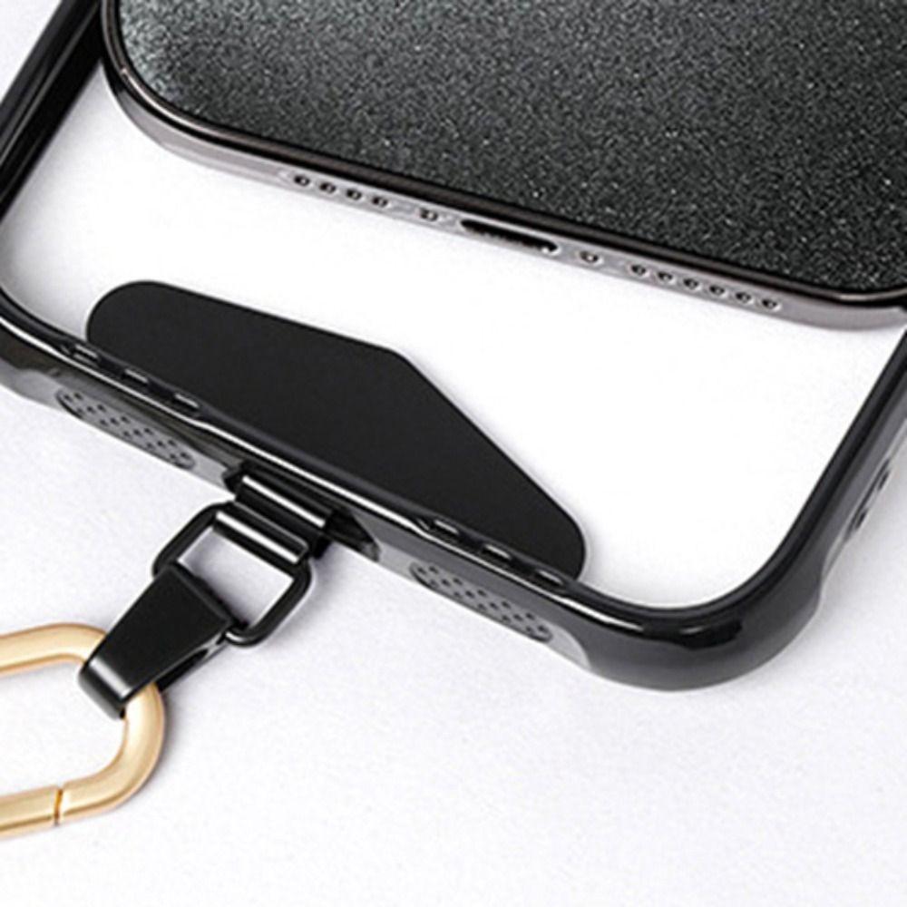 Metall Mobiltelefon Lanyard Patch Anti Förlorad Självhäftande Telefonrem Packning Ersättning