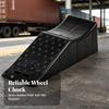 Automotive Wheel Chock Portable Triangular Wedge Impact-Resistant