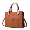 New Light Luxury Versatile Color Contrasting Handbag with Large Capacity, Comes As A One Shoulder Crossbody Bag for Mom