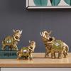 Traditional Chinese Feng Shui Lucky Elephant Statue Resin Animal Sculpture Elephant Figurine Ornament Home Decoration