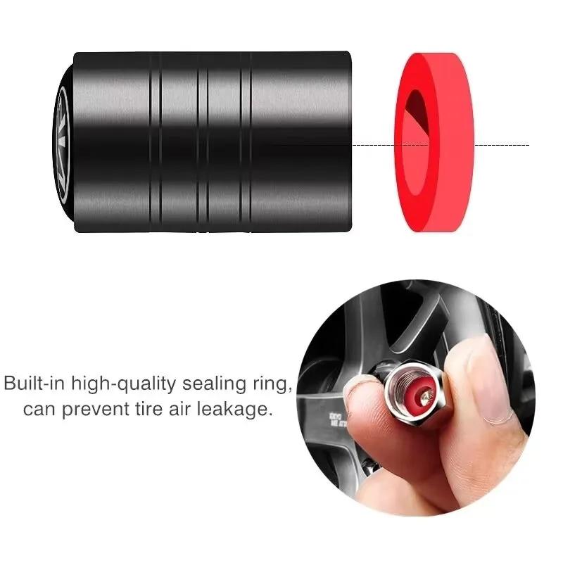 4PCS Tire Valve Stem Caps for 4HGIEW A3 A4 A5 A6 A7 A8 Q3 Q5 Q7 TT Sline S3 RS Quattro Wheel Air Valve Covers etc