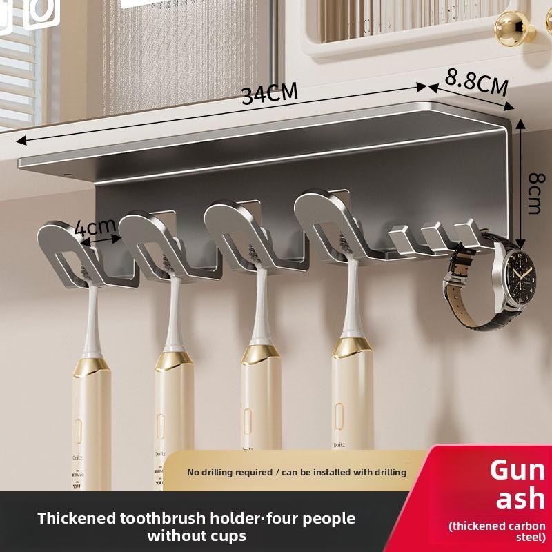 Bathroom Non-perforated Mirror Cabinet Washstand Shelf