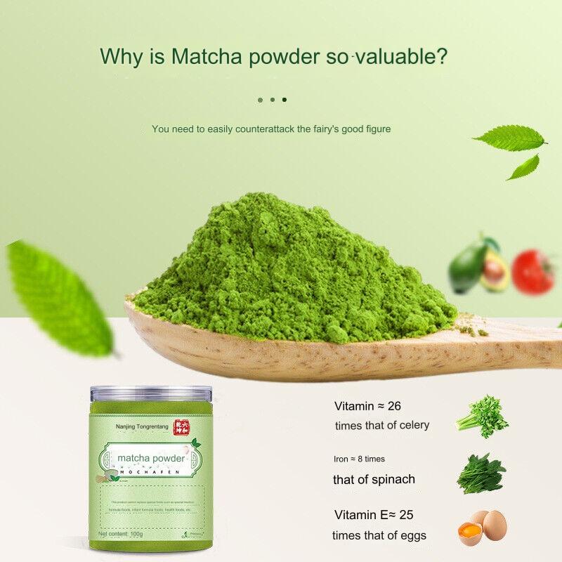 TongRenTang Matcha Pure Powder Control Calories No Burden 100g Canned