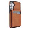 Case for Galaxy S26+ - Leather/PU, Brown, With Stand